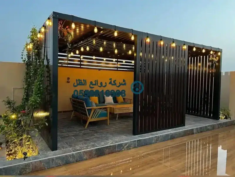 جلسات سطح مع اضاءة