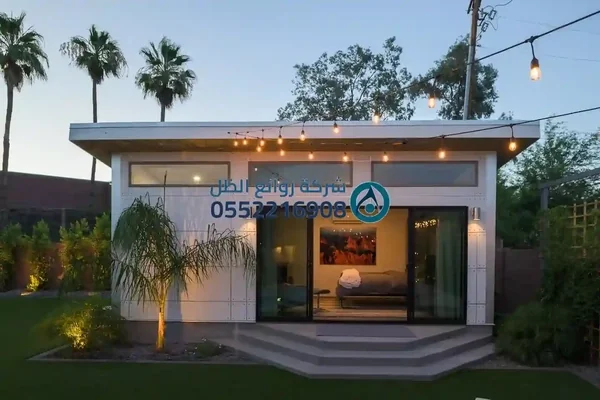 مجلس خارجي جاهز - جلسات خارجية ساندوتش بانل عازلة 2026