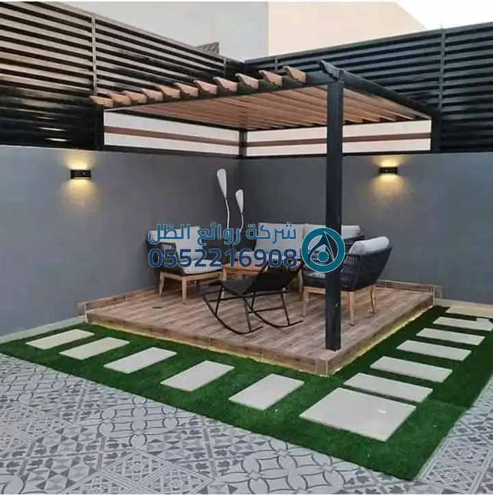 مشروع مظلات مجمع سكني