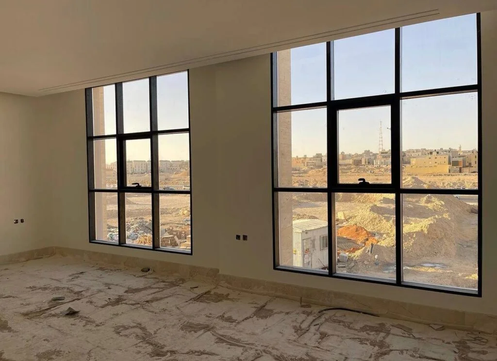 نوافذ منزلقة ألمنيوم متطورة عالي الجودة